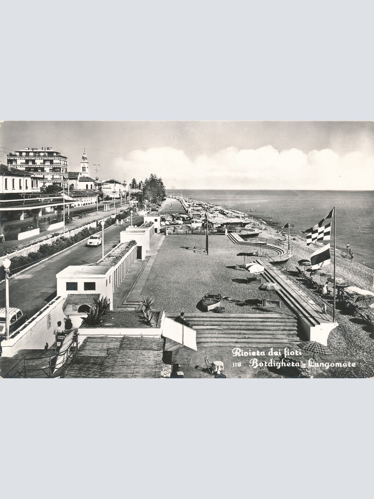 AK aus Rivieta dei fioti mit Strand Ansichtskarte Italien (8147)