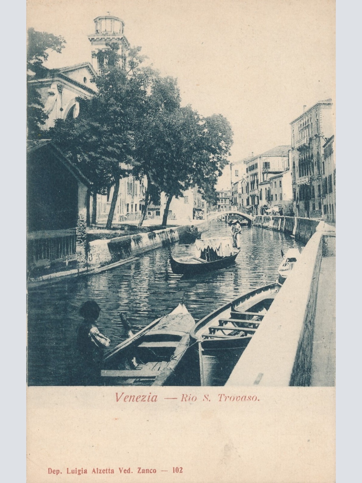AK aus Venezia Rio S. Trovaso Italien Ansichtskarte (8162)