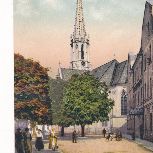 AK aus Bad Hall Kirchenplatz Oberösterreich Ansichtskarte (8172)