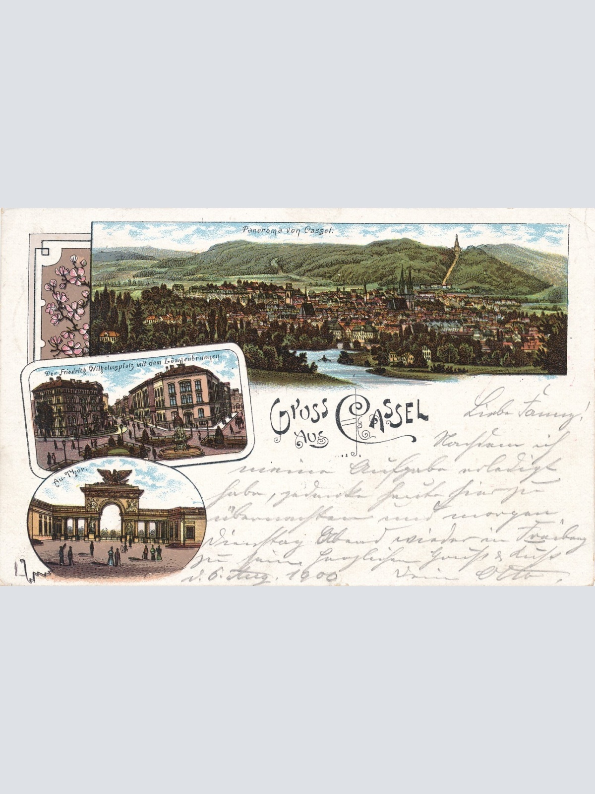 Litho - Karte gruss aus Cassel Hessen (6621)