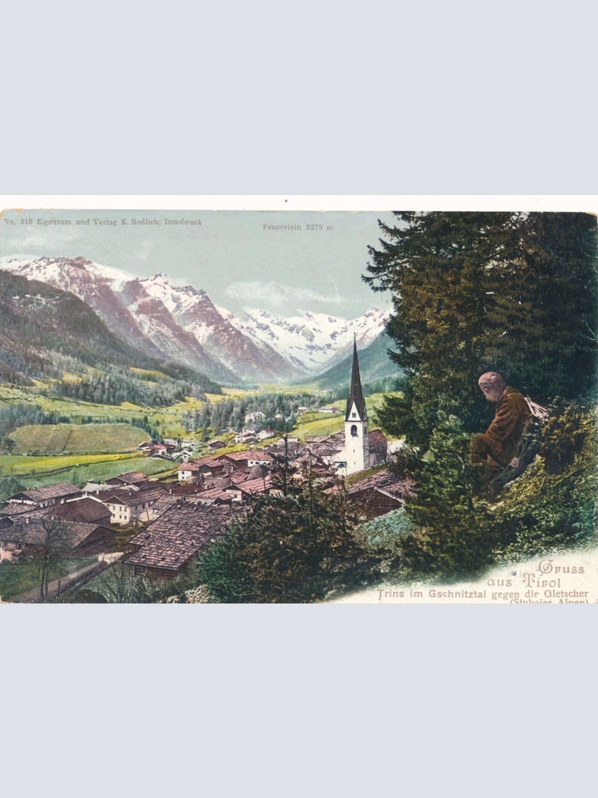 AK aus Tirol Trins im Gschnitztal Ansichtskarte (8305)