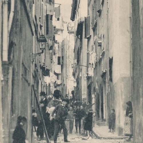 AK aus Marseille Enge Gasse Frankreich (6655)