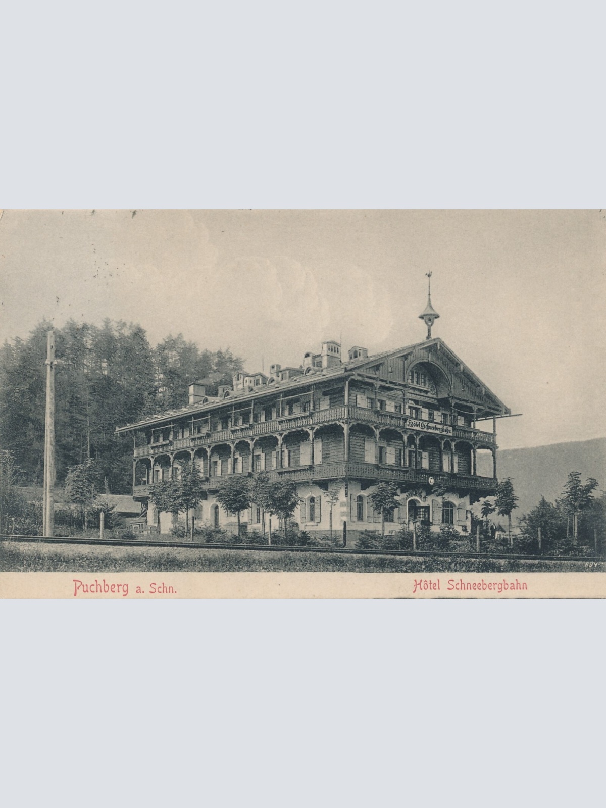 AK aus Puchberg mit Hotel Schneeberg Niederösterreich (6650)