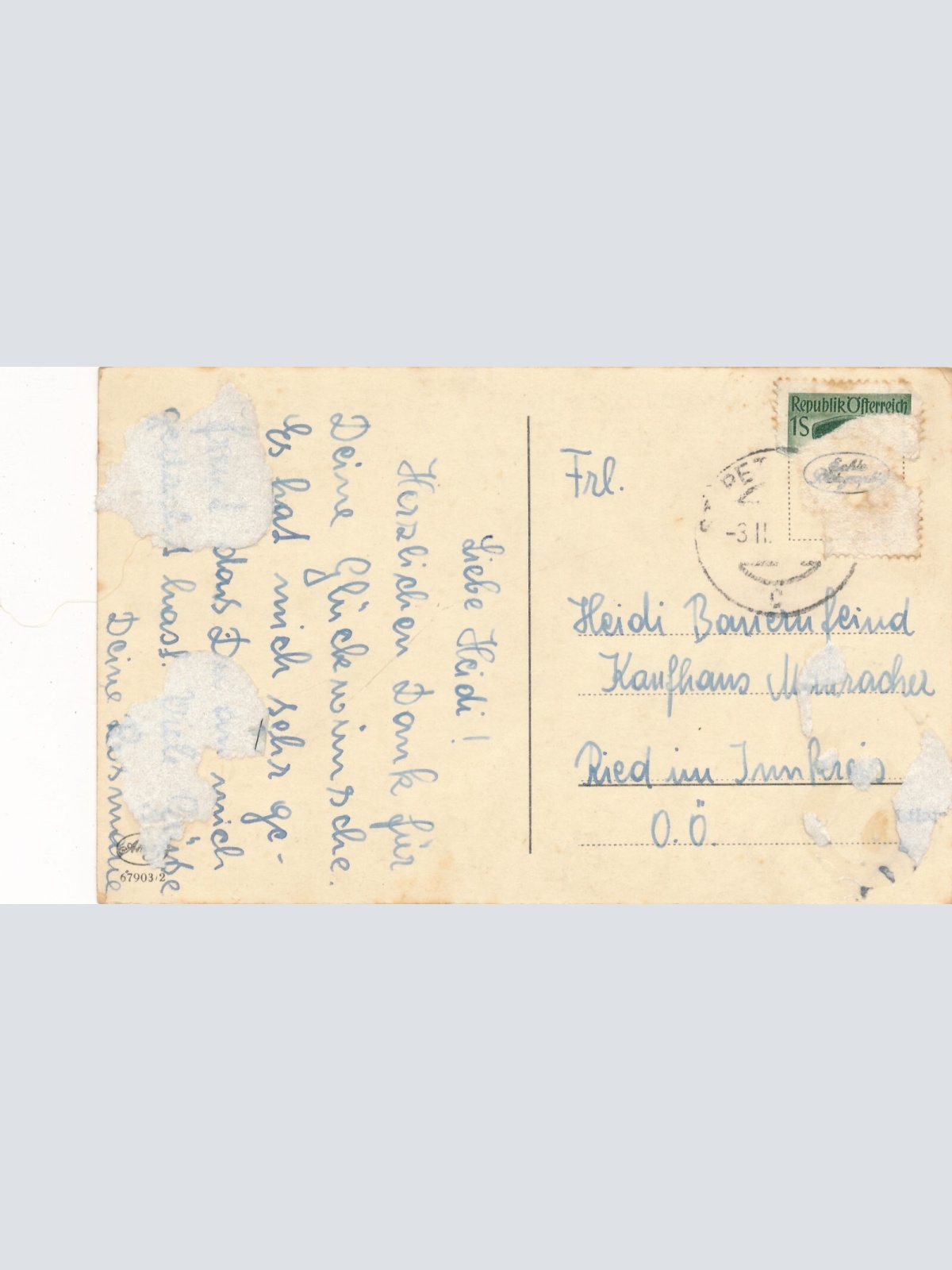 AK Annodazumals von einem Reh im Wald (6637)