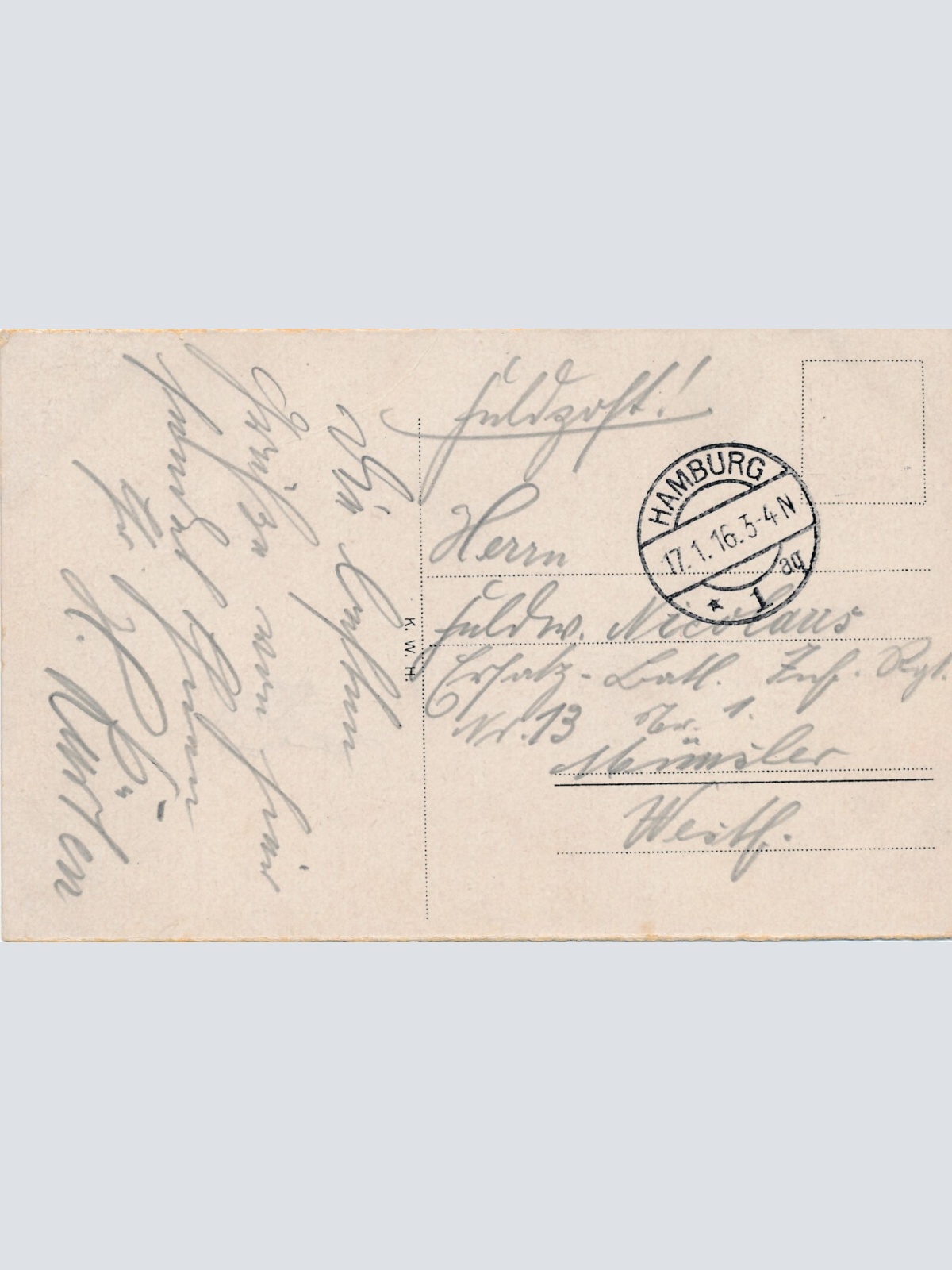 AK aus Hamburg mit Bismarckdenkmal Ansichtskarte (8261)