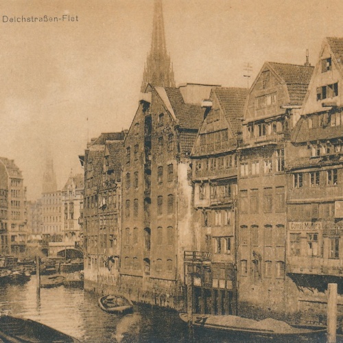 AK aus Hamburg Deichstraßen Flet Ansichtskarte (8256)