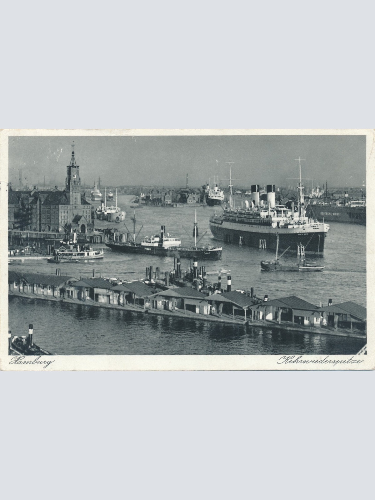 AK aus Hamburg mit Hafen Ansichtskarte (8260)