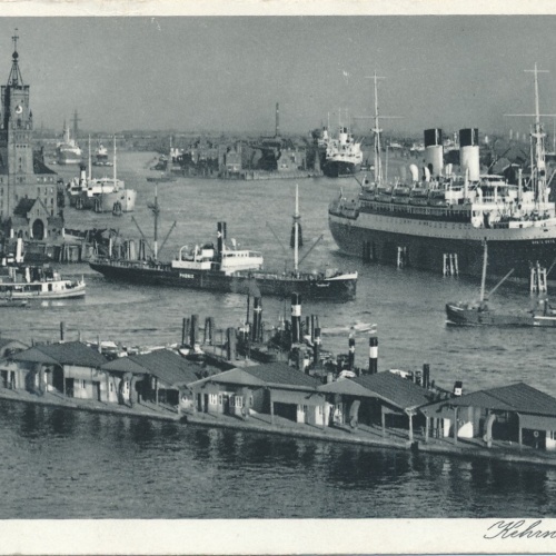 AK aus Hamburg mit Hafen Ansichtskarte (8260)