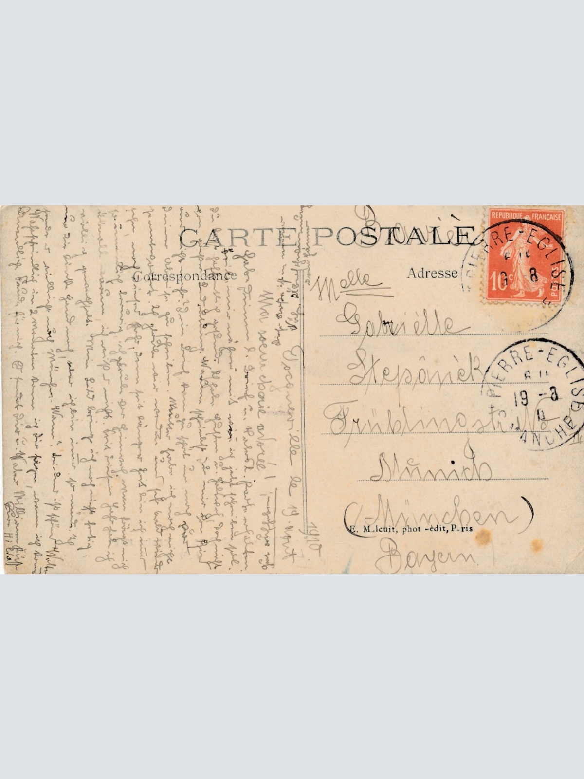 AK aus Paris Hochwasserkatastrophe Frankreich 1910 (6588)