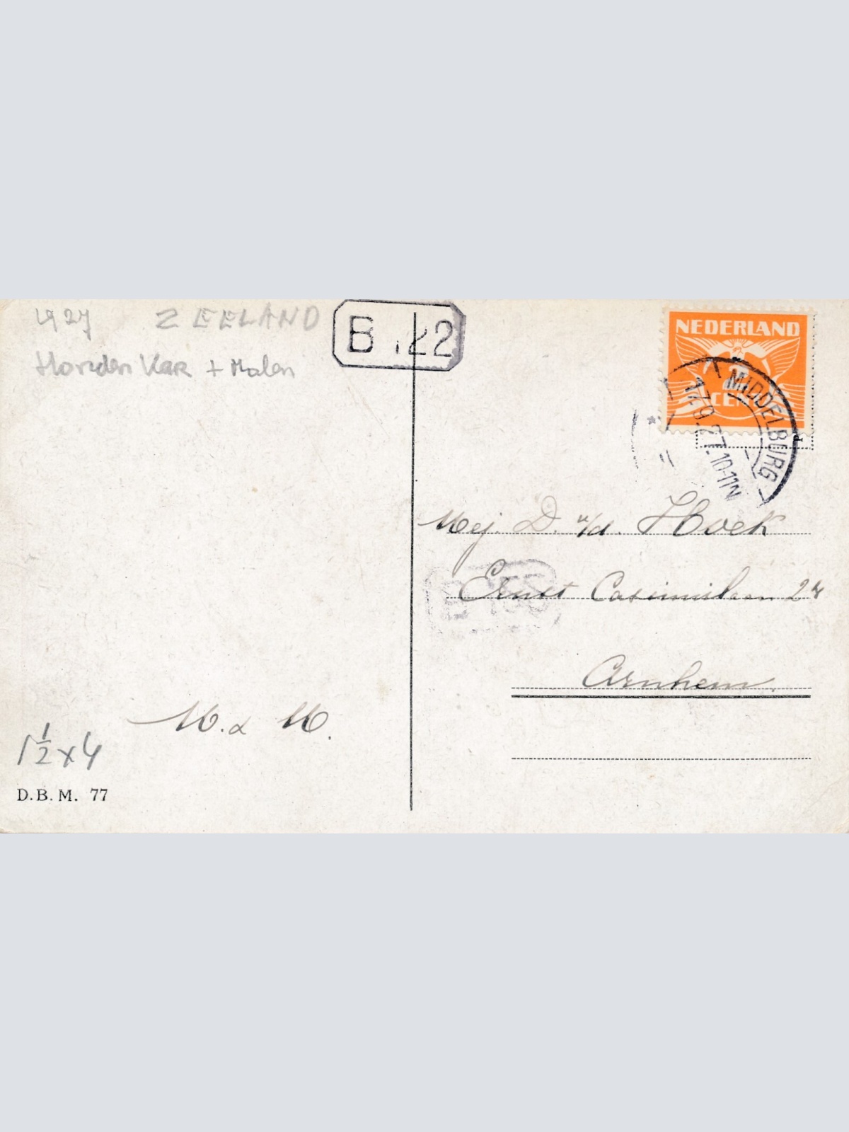 AK aus Zeeland mit Hundekarren - Hondenkar Niederlande (6567)