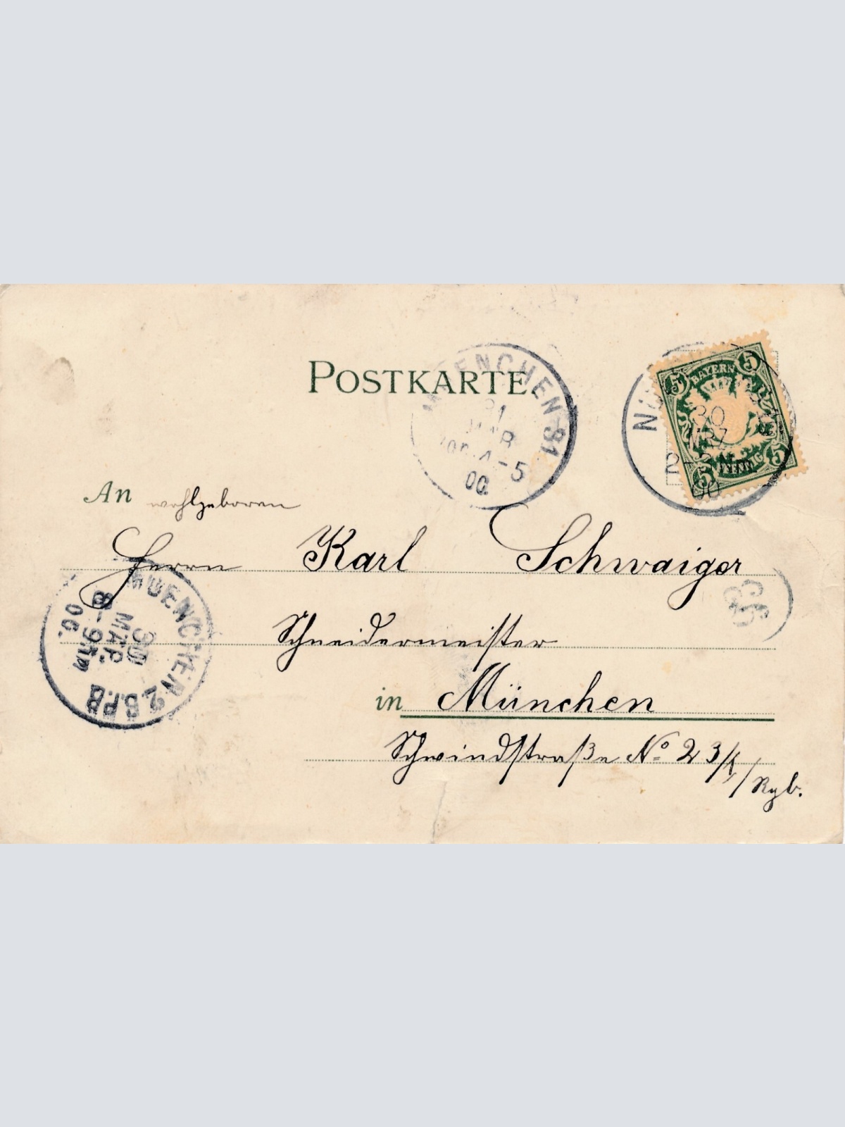 Litho - Karte gruss aus Nürnberg Bayern (6597)