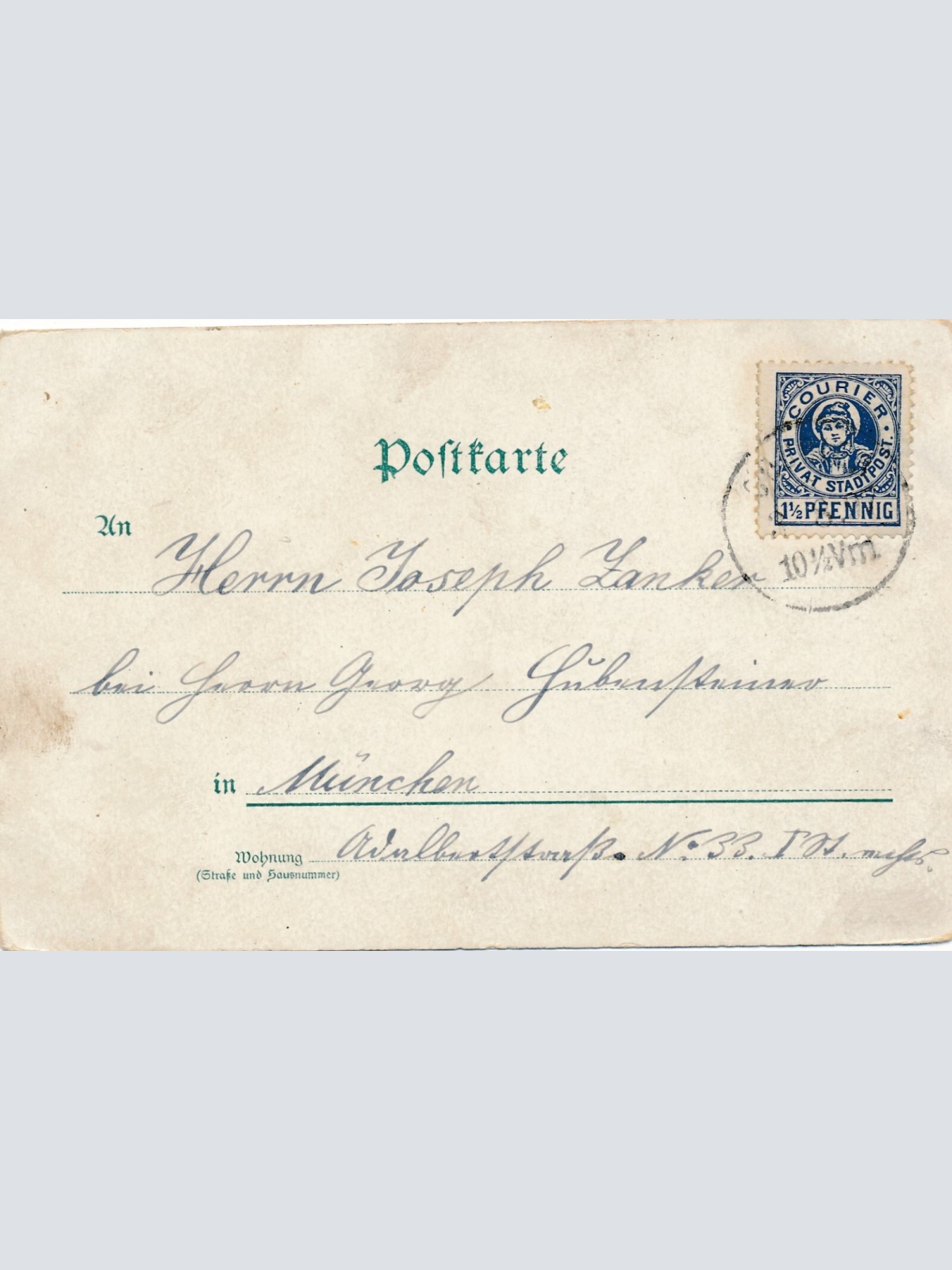 Litho - Karte gruss aus Partenkirchen Bayern (6604)