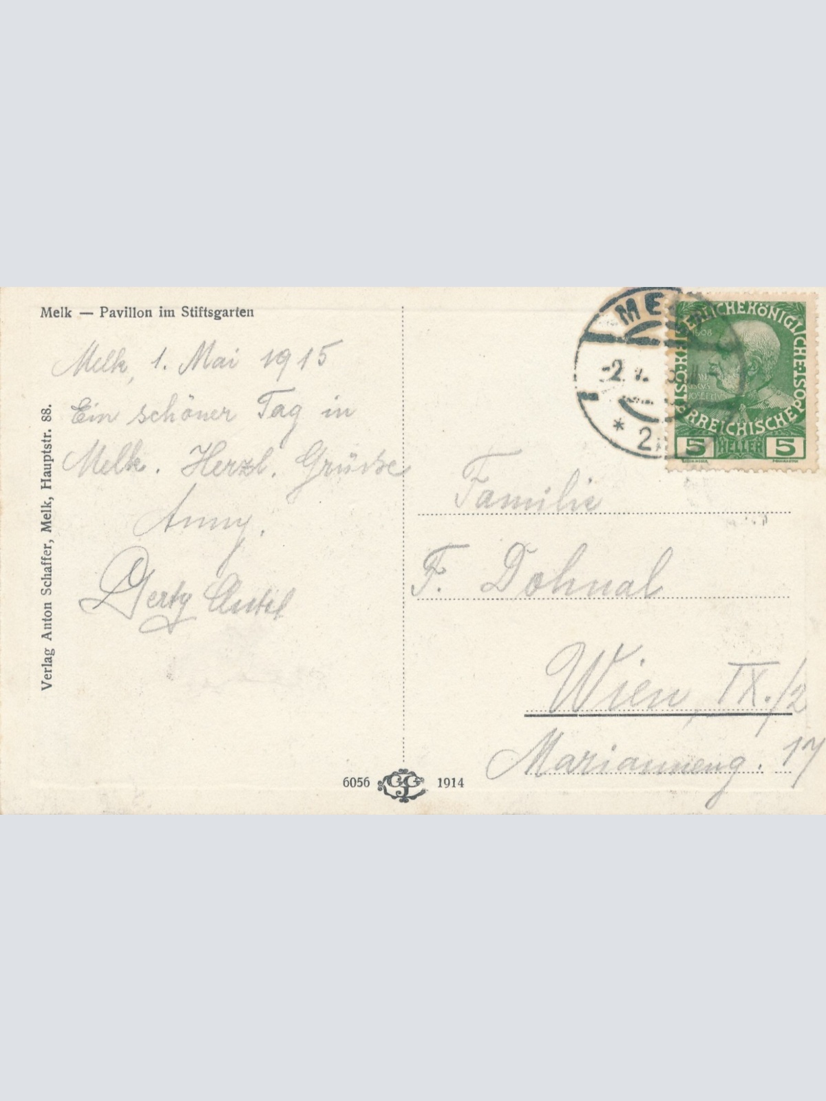 AK aus Melk Pavillon im Stiftsgarten Niederösterreich Ansichtskarte ---(8094)