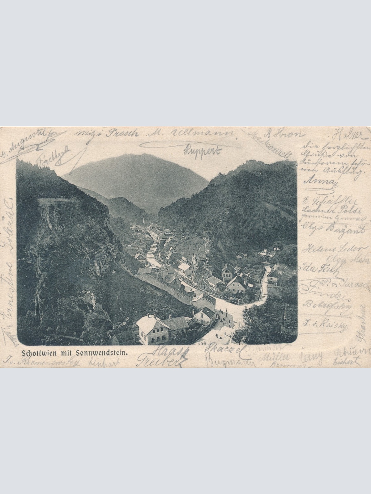 AK aus Schottwein mit Sonnwendstein Niederösterreich Ansichtskarte (8103)