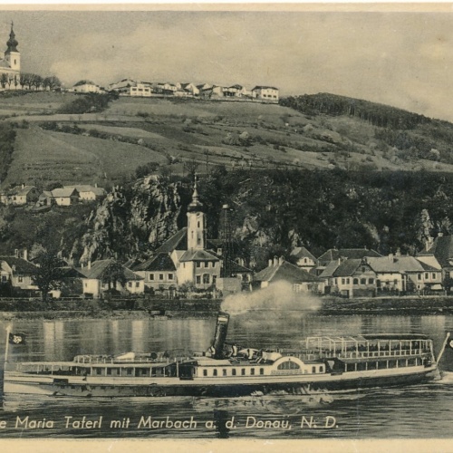AK aus Maria Taferl mit Dampfer Niederösterreich Ansichtskarte (8130)