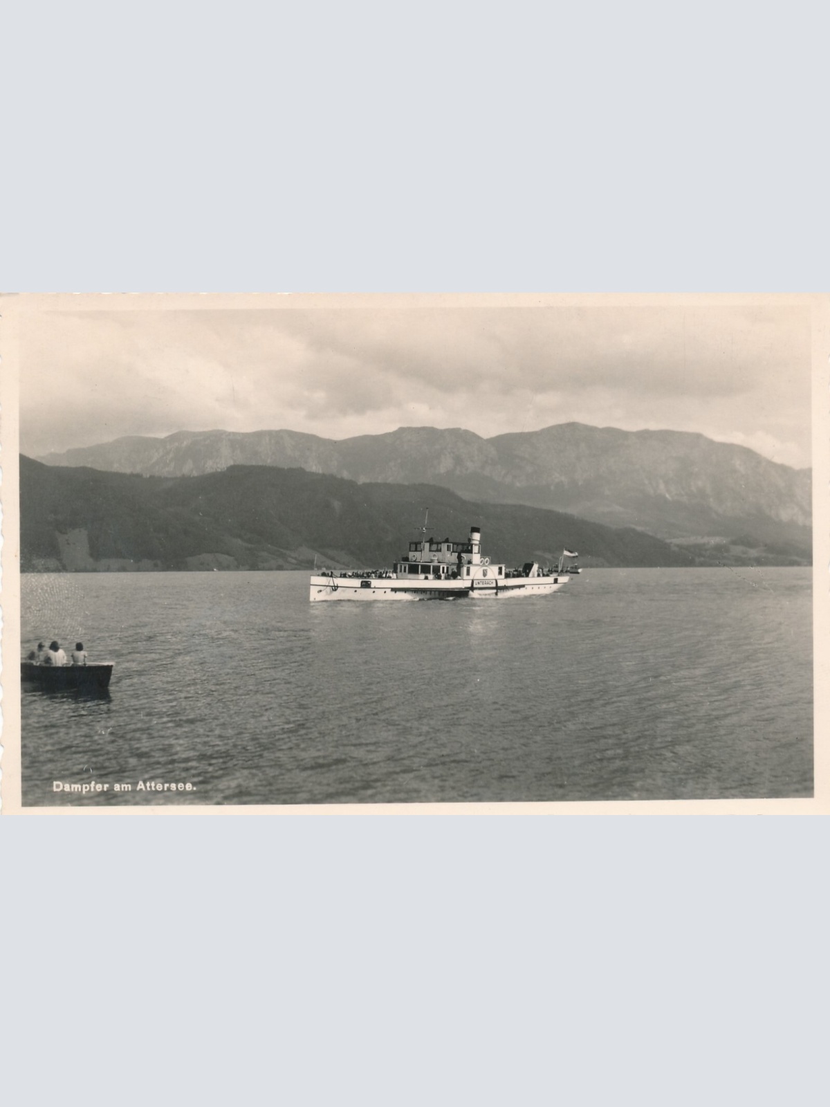 AK aus Attersee mit Dampfer Oberösterreich Ansichtskarte (8517)