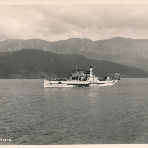 AK aus Attersee mit Dampfer Oberösterreich Ansichtskarte (8517)
