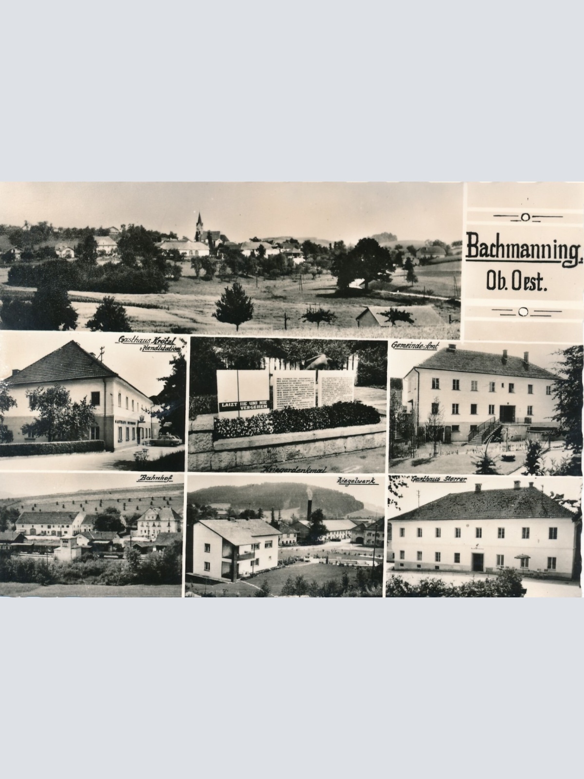 AK aus Bachmanning Mehrbildkarte Oberösterreich Ansichtskarte (8519)