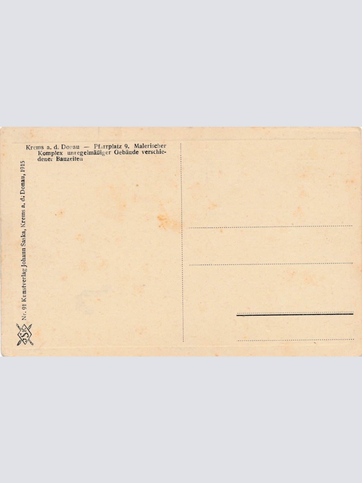 AK aus Krems mit Sängerhort Niederösterreich Ansichtskarte (8119)