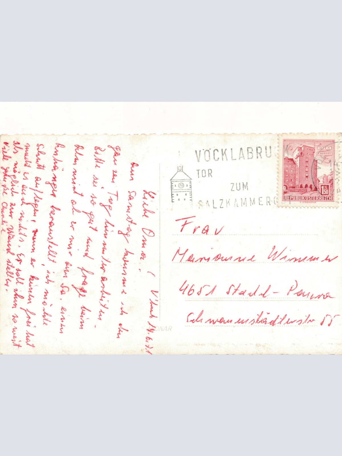 AK aus Vöcklabruck mit Schloss Wartenburg Oberösterreich Ansichtskarte (8523)