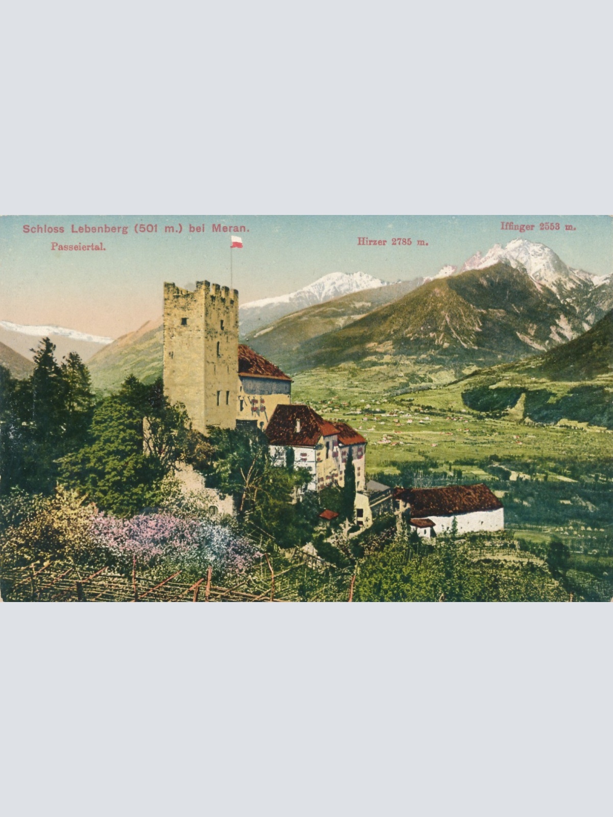 AK vom Schloss Lebenberg bei Meran Italien Ansichtskarte (8550)