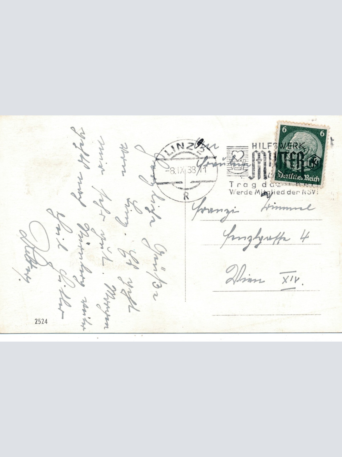 AK aus Linz an der Donau bei Nacht Oberösterreich Ansichtskarte (8474)