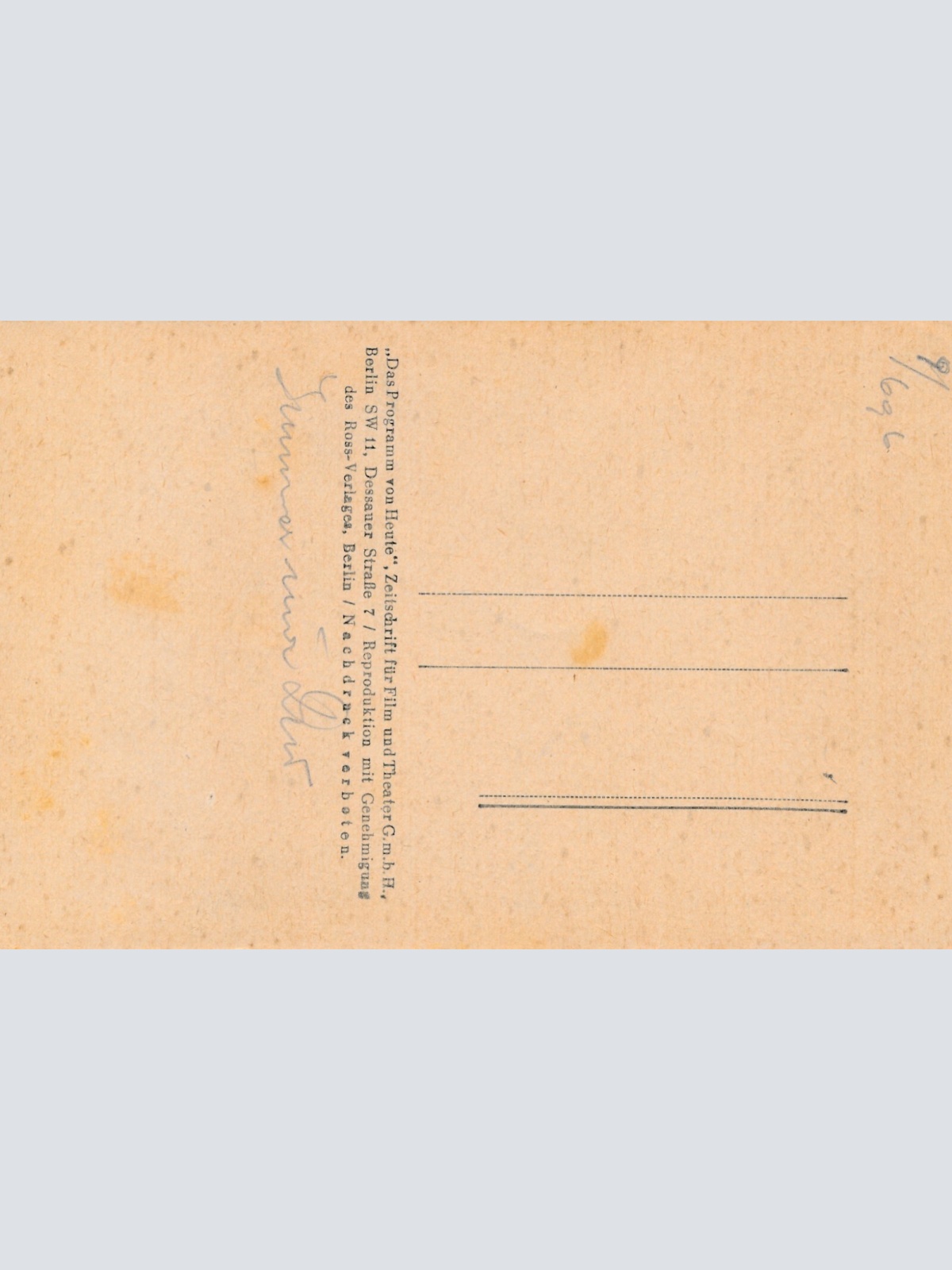 AK, Johannes Heesters (S2218)