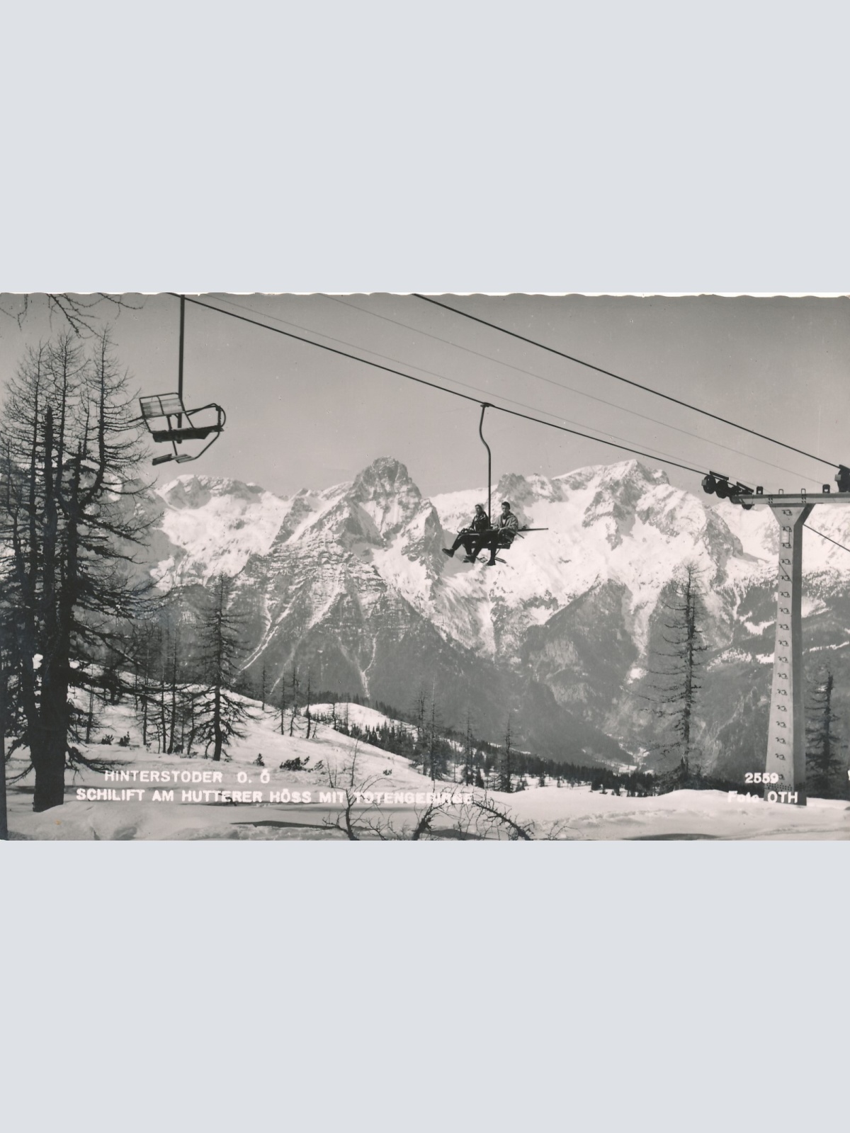 AK aus Hinterstoder mit Skilift Oberösterreich Ansichtskarte (8490)