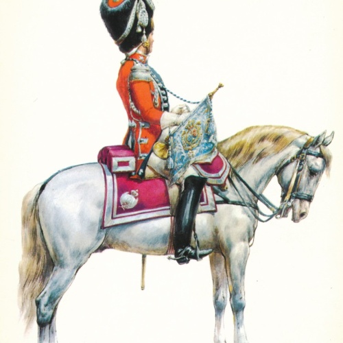 AK Uniform Königreich Frankreich 1814 Grenadier Trompeter Ansichtskarte (8698)