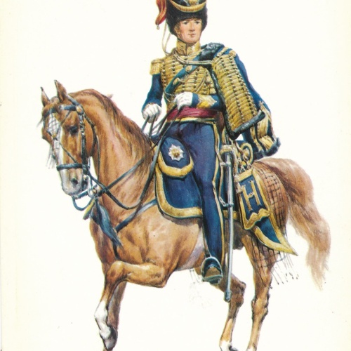 AK Uniform USA Amerika 1850 Husaren Offizier Ansichtskarte (8701)