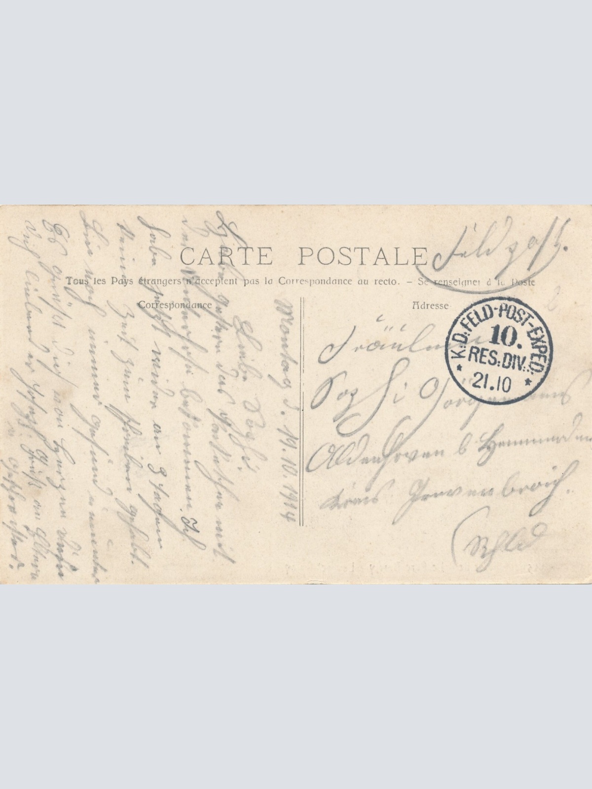 AK aus Marseille im Park Frankreich Ansichtskarte (8595)