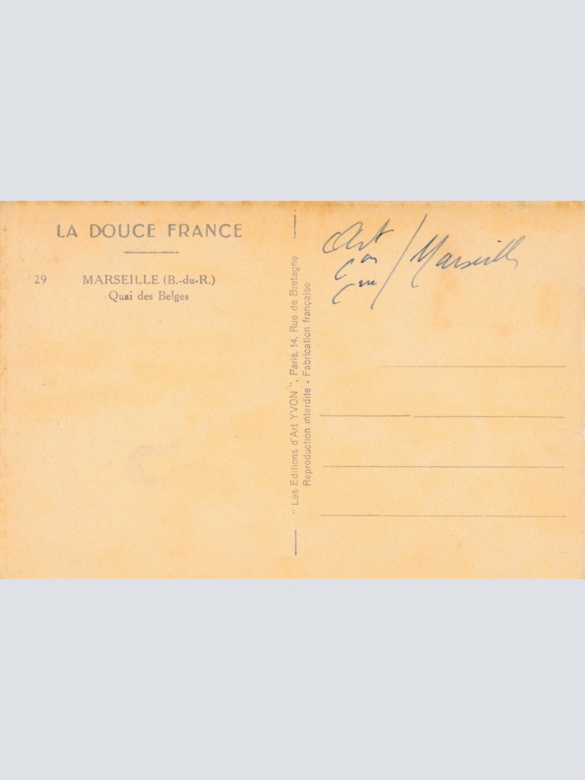 AK aus Marseille am Hafen Frankreich Ansichtskarte (8584)