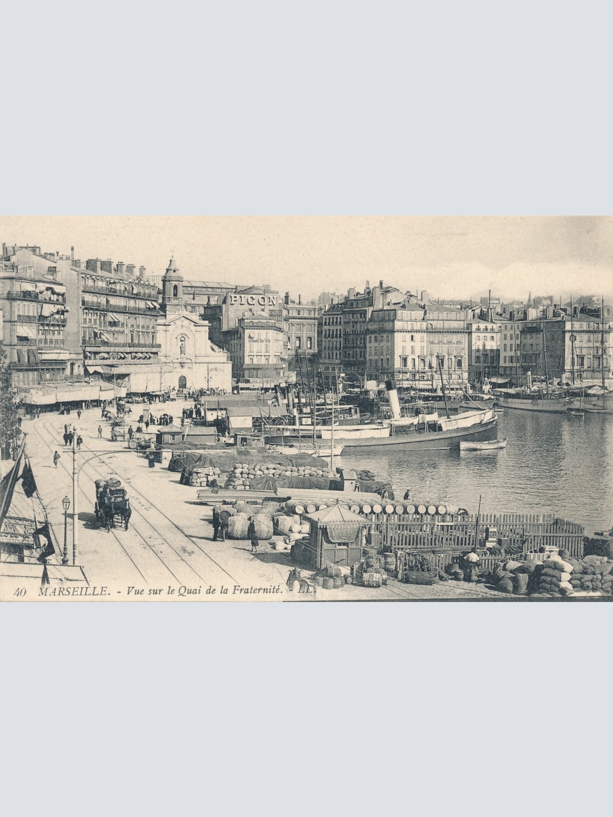 AK aus Marseille am Hafen Frankreich Ansichtskarte (8582)