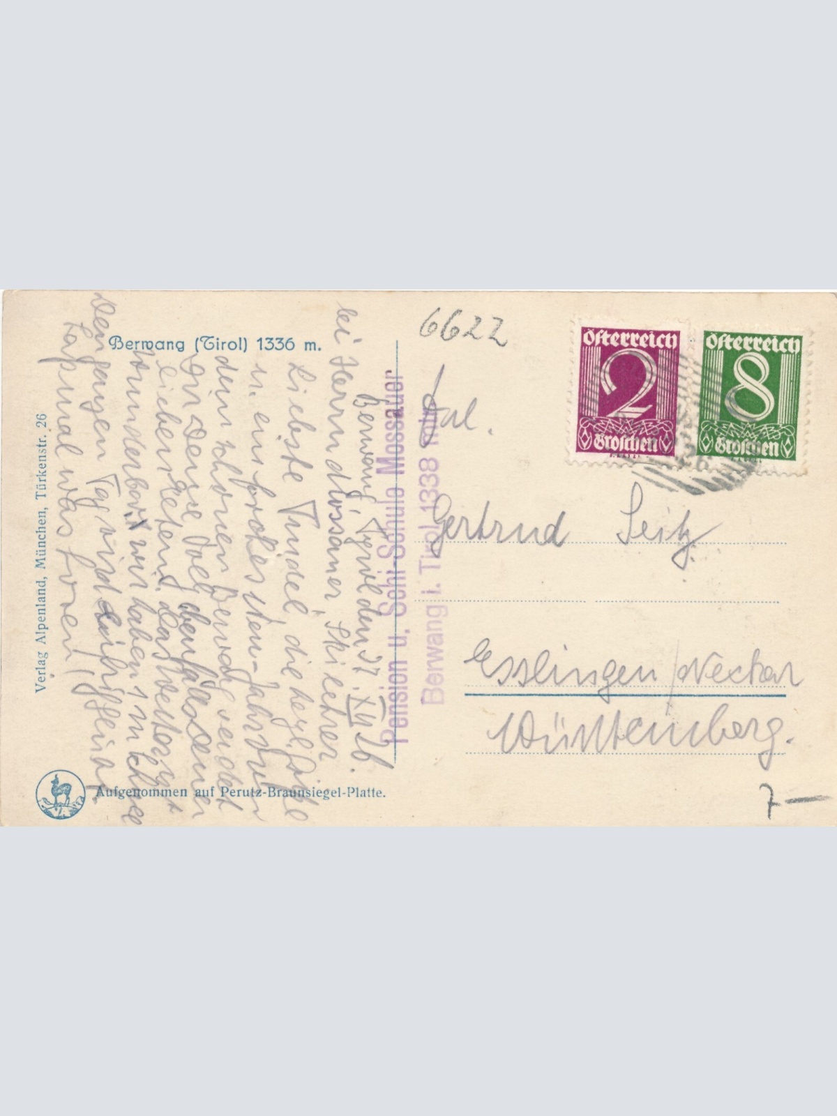 AK aus Berwang Tirol Ansichtskarte (8075)