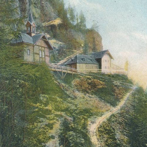 AK aus Mixnitz mit Georg Häuserl Touristenhaus Steiermark (8326)