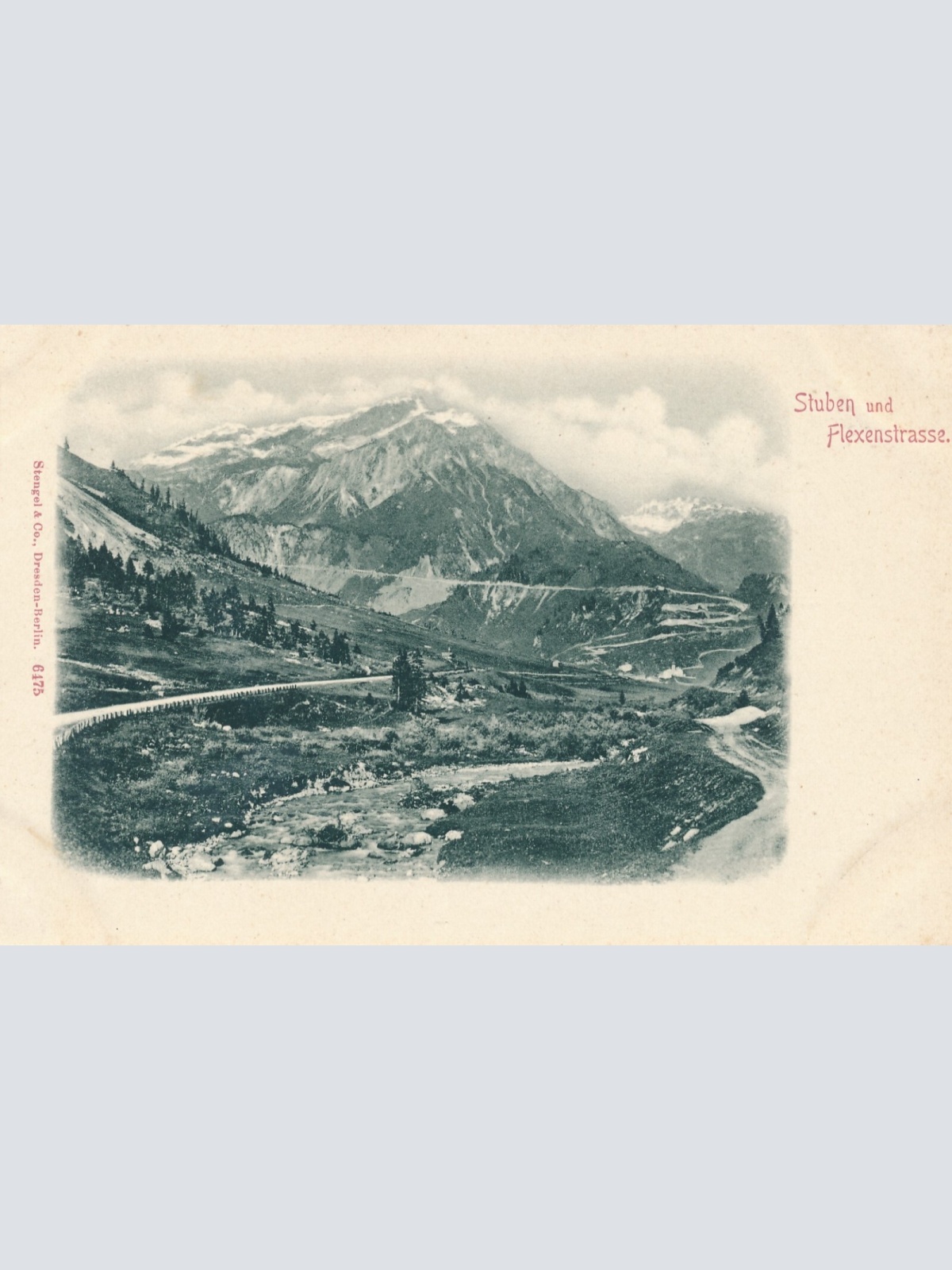 AK aus Stuben Flexenstrasse Vorarlberg Ansichtskarte (8334)