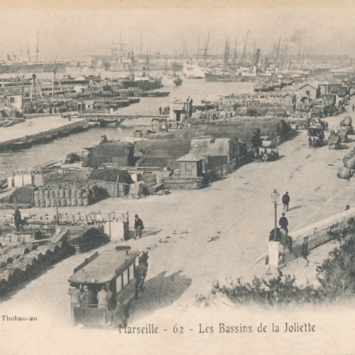 AK aus Marseille vom Hafen Frankreich (6658)