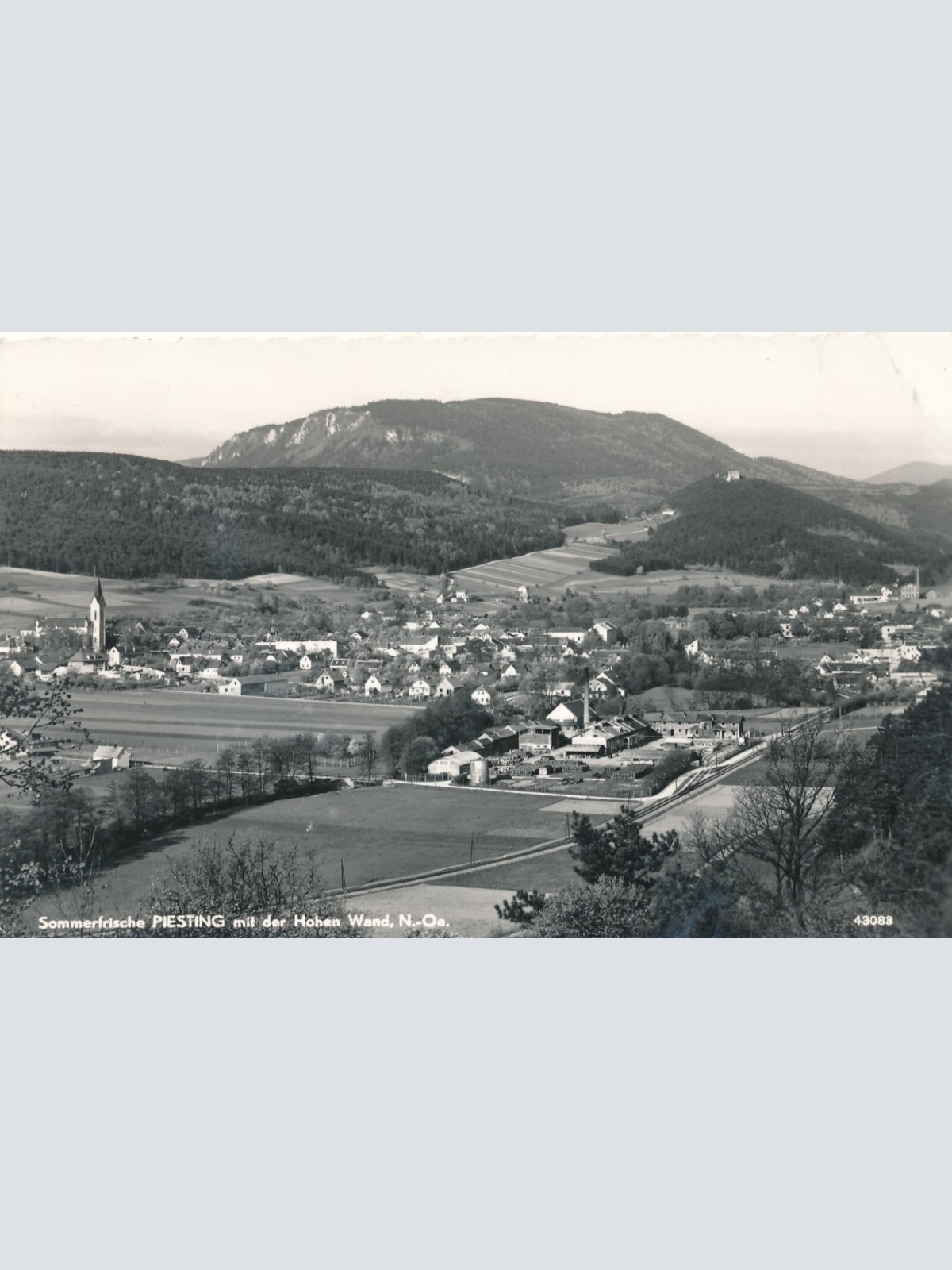 AK aus Piesting mit der hohen Wand Niederösterreich Ansichtskarte (8424)