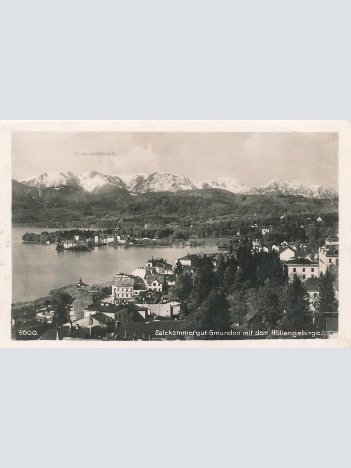 AK aus Gmunden mit Höllengebirge Oberösterreich Ansichtskarte (8448)