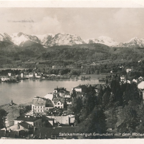 AK aus Gmunden mit Höllengebirge Oberösterreich Ansichtskarte (8448)