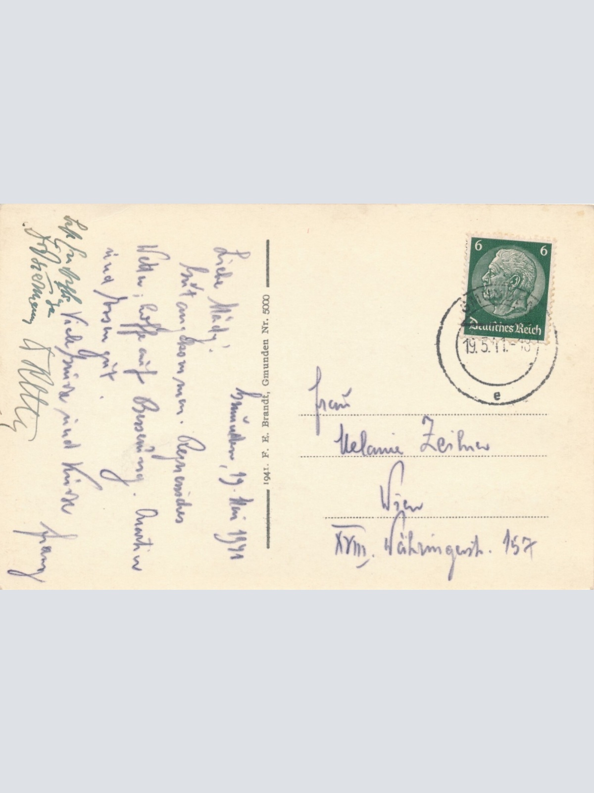 AK aus Gmunden mit Höllengebirge Oberösterreich Ansichtskarte (8448)