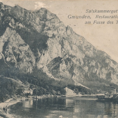 AK aus Gmunden Restauration Hoisn Oberösterreich Ansichtskarte (8449)