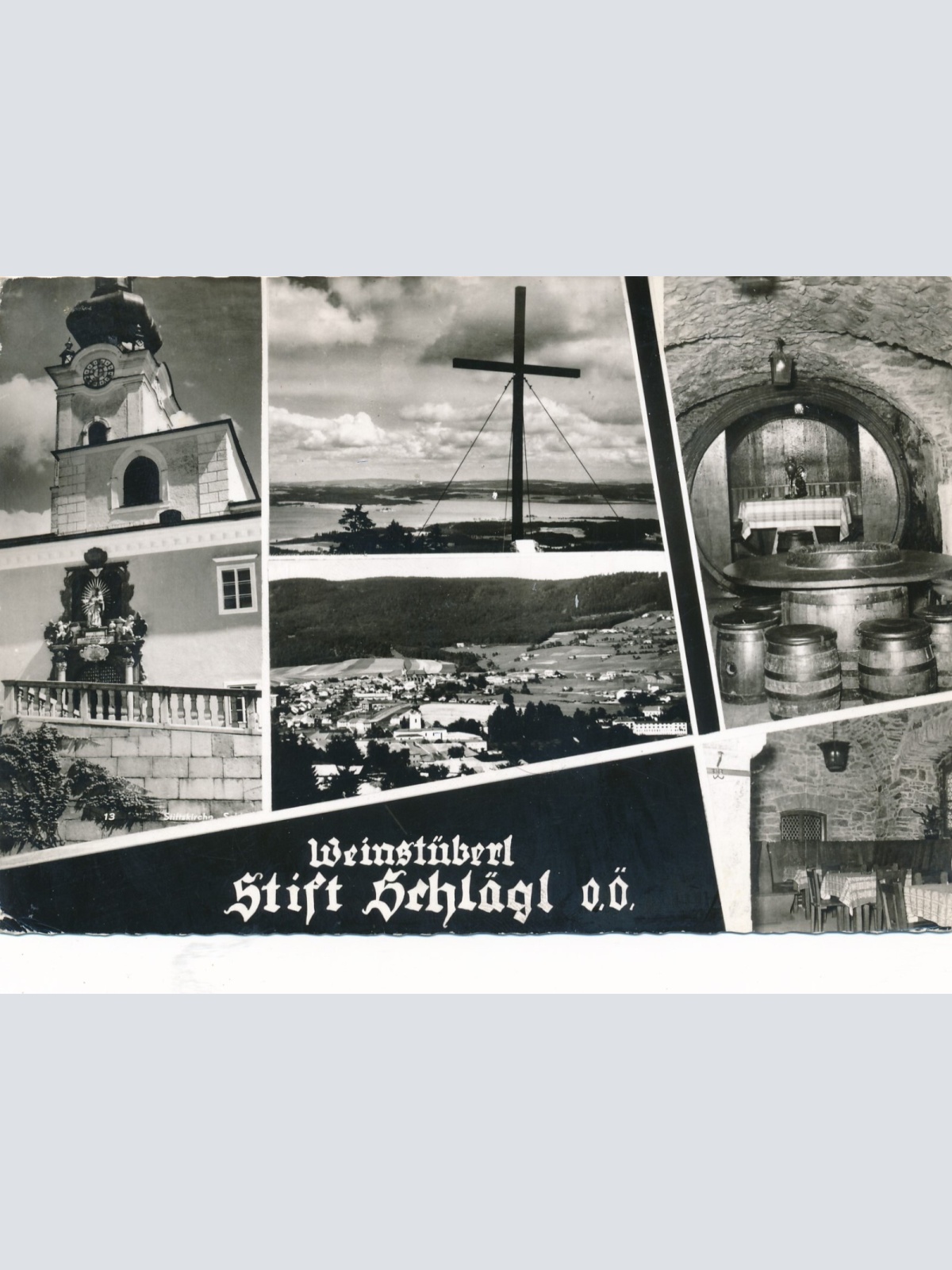 AK aus Schlägl mit Weinstüberl Oberösterreich Ansichtskarte (8937)