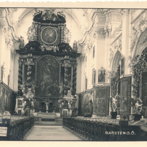 AK aus Garsten Kircheninneres Oberösterreich Ansichtskarte (8925)