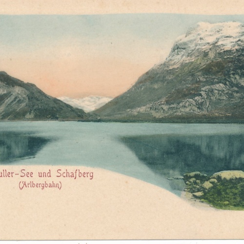 AK Spuller See und Schafberg Vorarlberg Ansichtskarte (8347)