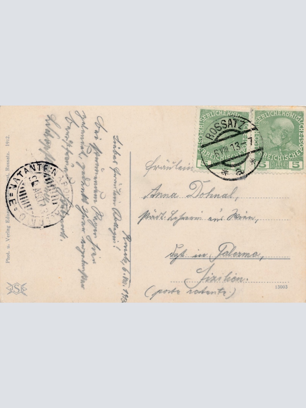 AK aus Rossatzbach Niederösterreich Ansichtskarte (8383)