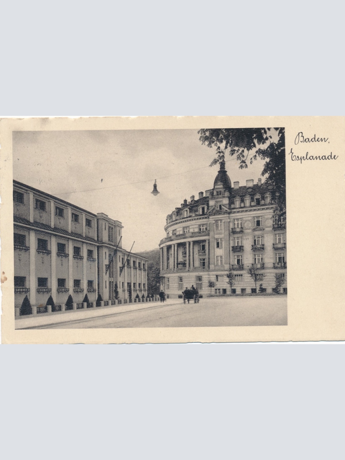 AK aus Baden Esplanade Niederösterreich Ansichtskarte (8378)