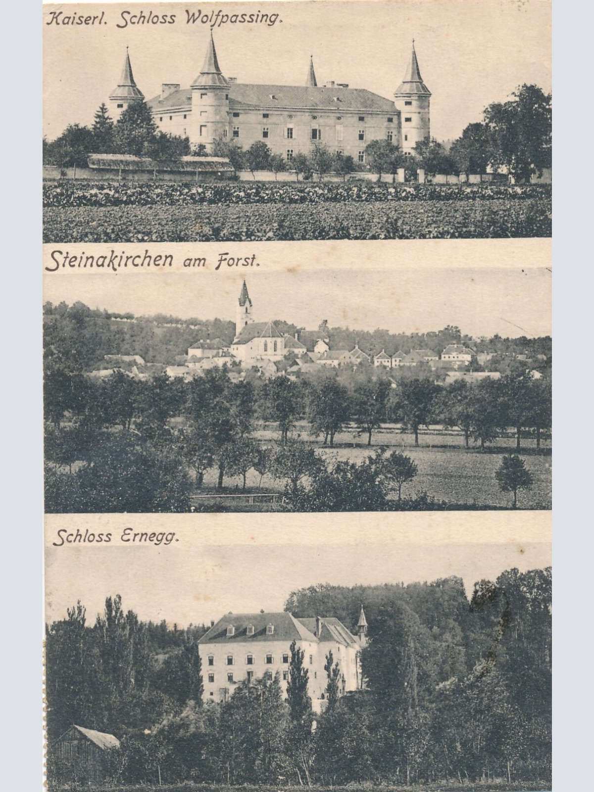 AK von Verschiedenen Schlössern Niederösterreich Ansichtskarte (8369)