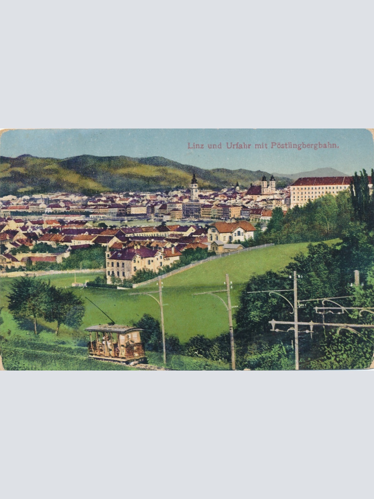 AK aus Linz an der Donau mit Pöstlingberg Oberösterreich Ansichtskarte (8864)