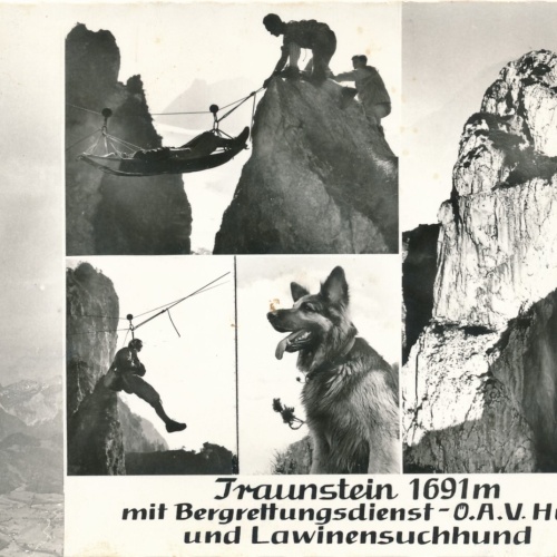 AK vom Traunstein Bergrettungsdienst Oberösterreich Ansichtskarte (8878)